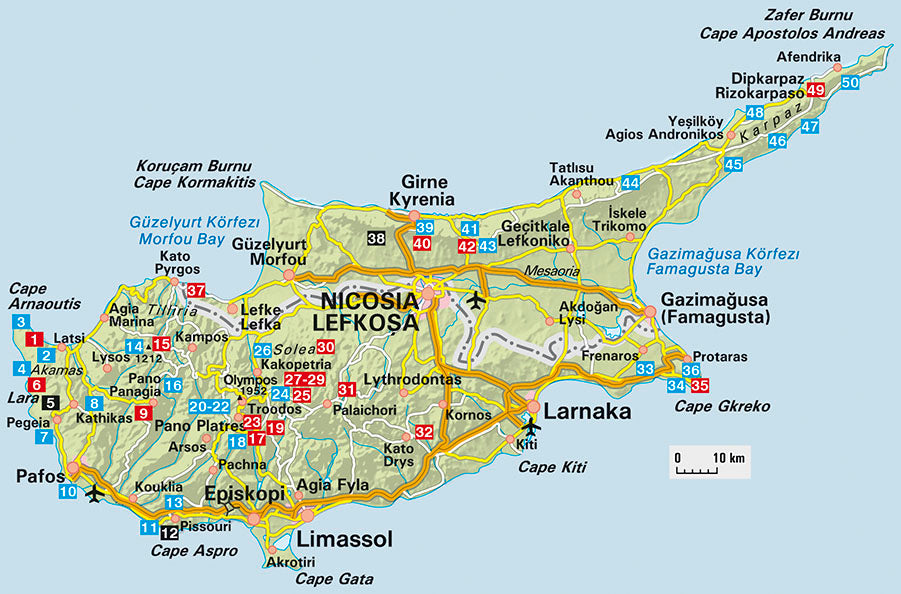 Cyprus South & North (Zypern · Süd & Nord - englische Ausgabe)