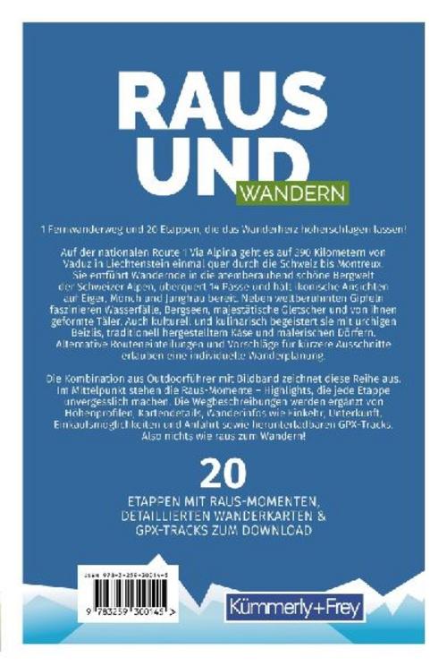 Kümmerly+Frey Raus und Wandern Via Alpina - Wanderführer