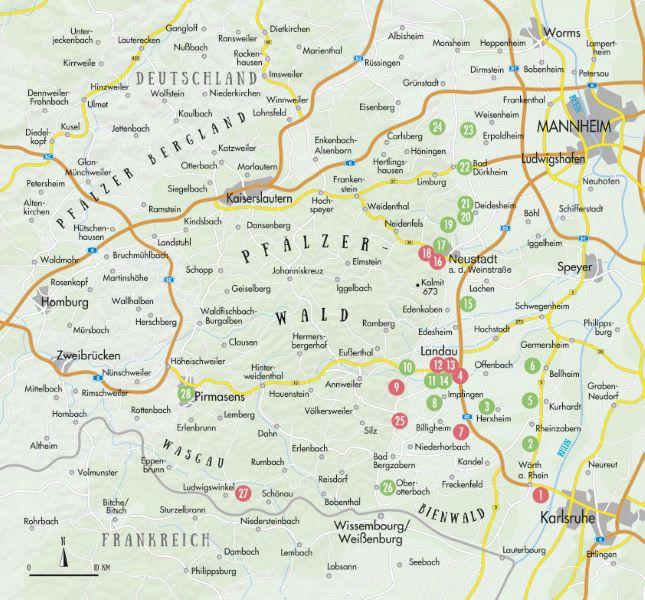 Cafés und Ateliers in der Pfalz
