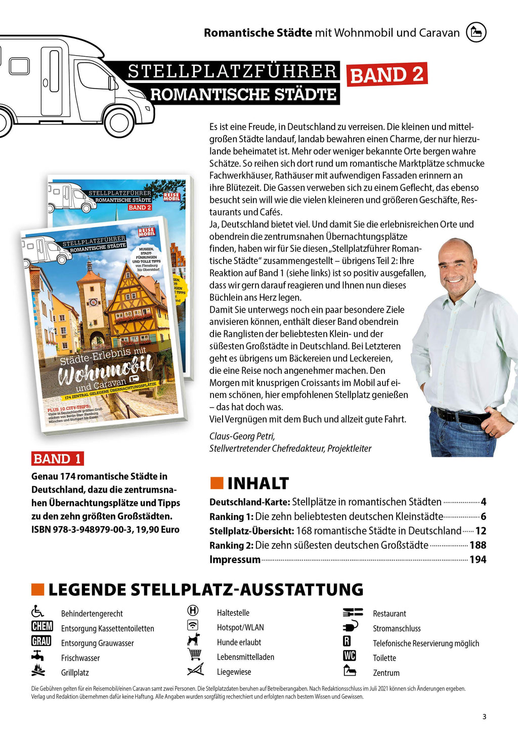 Stellplatzführer Romantische Städte - Band 2