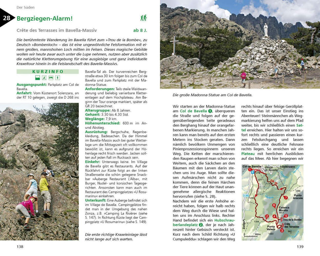 ROTHER Wanderbuch ErlebnisUrlaub mit Kindern Korsika. 40 Ausflüge und Wanderungen