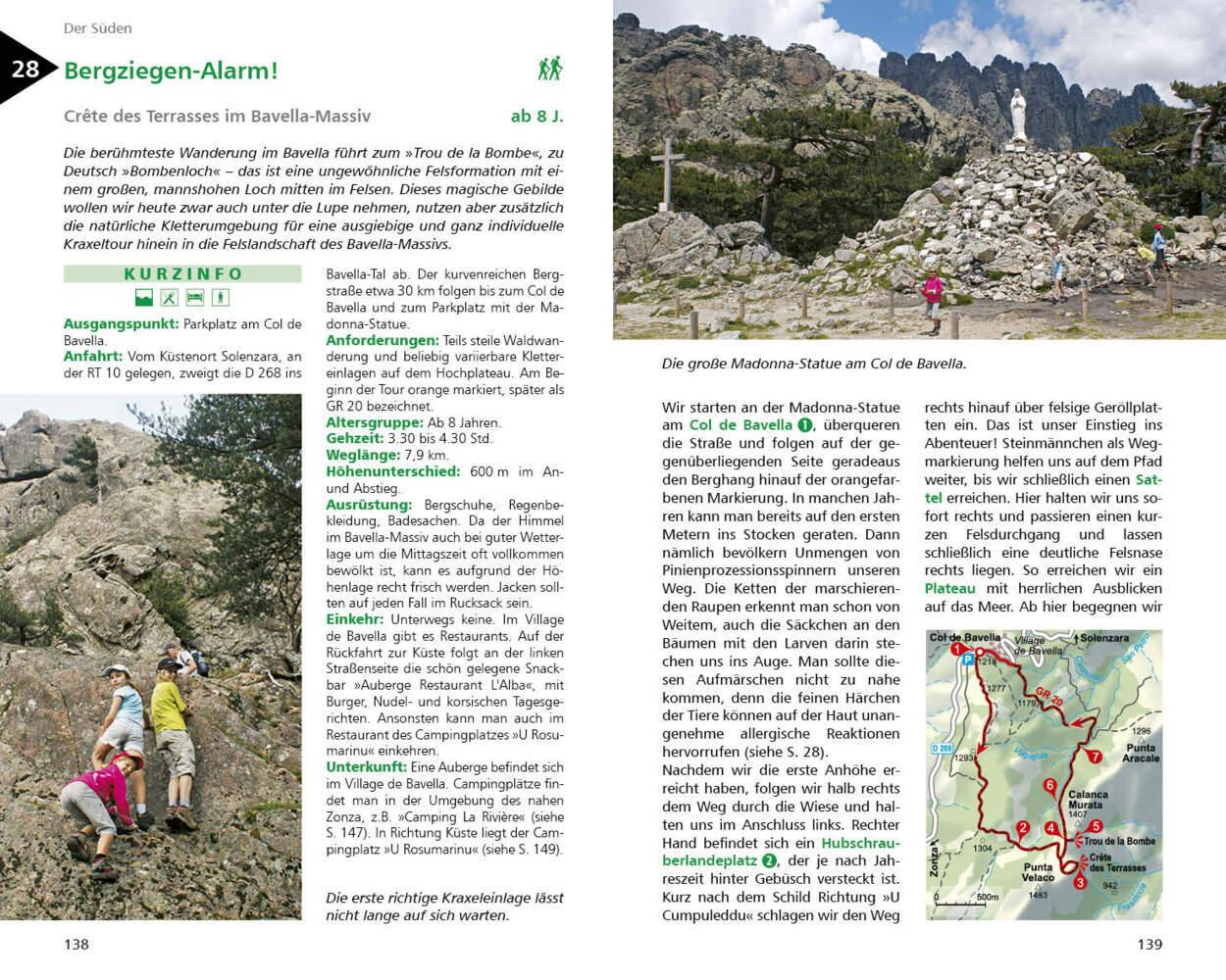 ROTHER Wanderbuch ErlebnisUrlaub mit Kindern Korsika. 40 Ausflüge und Wanderungen