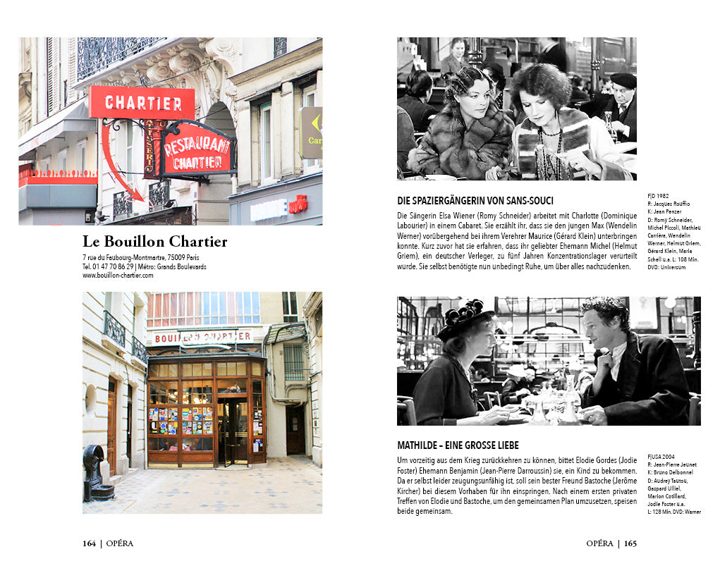 PARISer Cafés, Restaurants, Hotels im Film