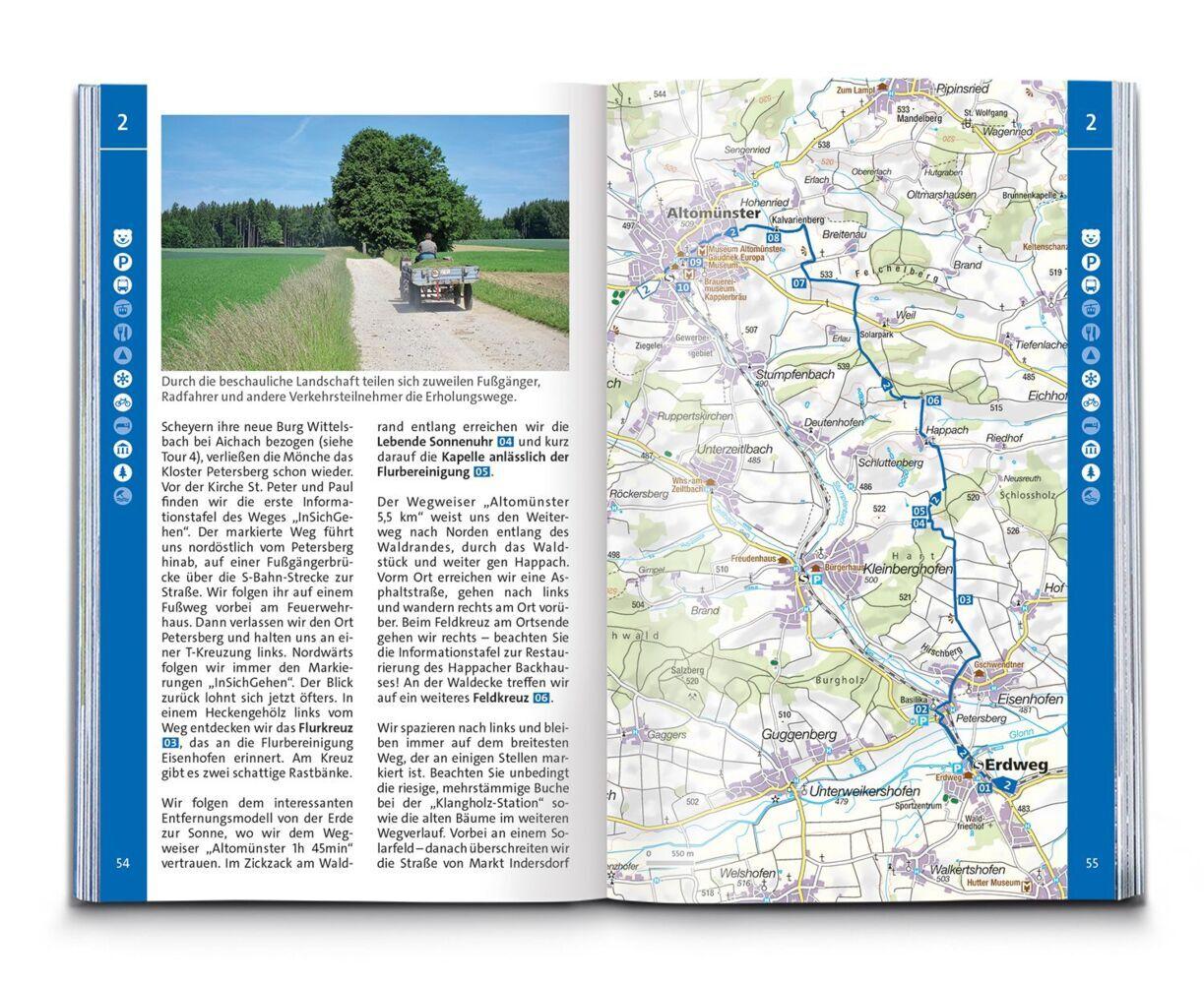 KOMPASS Wanderführer Augsburg mit Westlichen Wäldern, Wittelsbacher Land und Ammersee, 60 Touren mit Extra-Tourenkarte