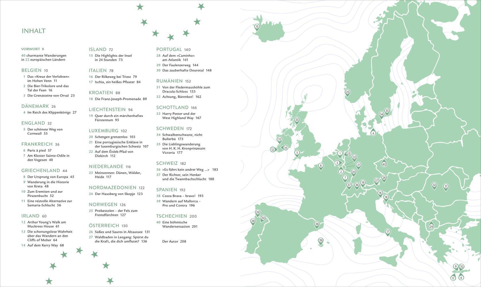 Charmante Wanderungen in Europa