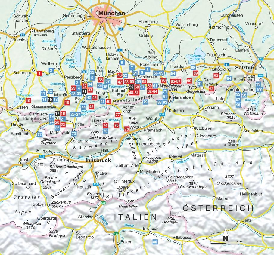 100 Bergtouren für Langschläfer Bayerische Voralpen