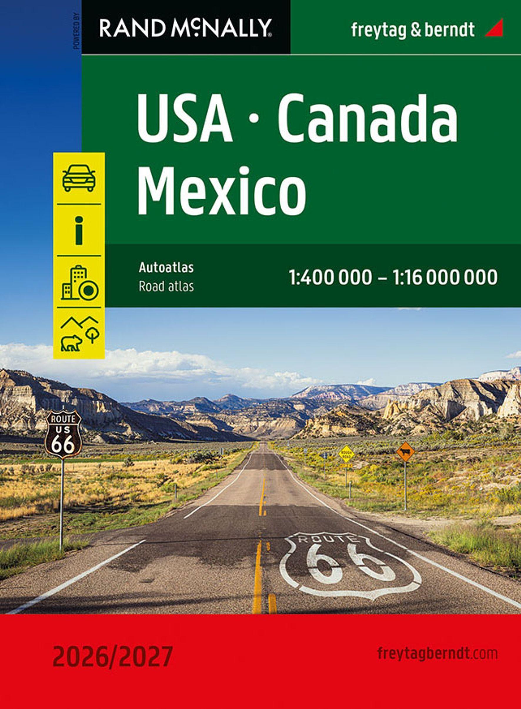 freytag & berndt Autoatlas USA - Canada - Mexico 2026/2027 1:400.000