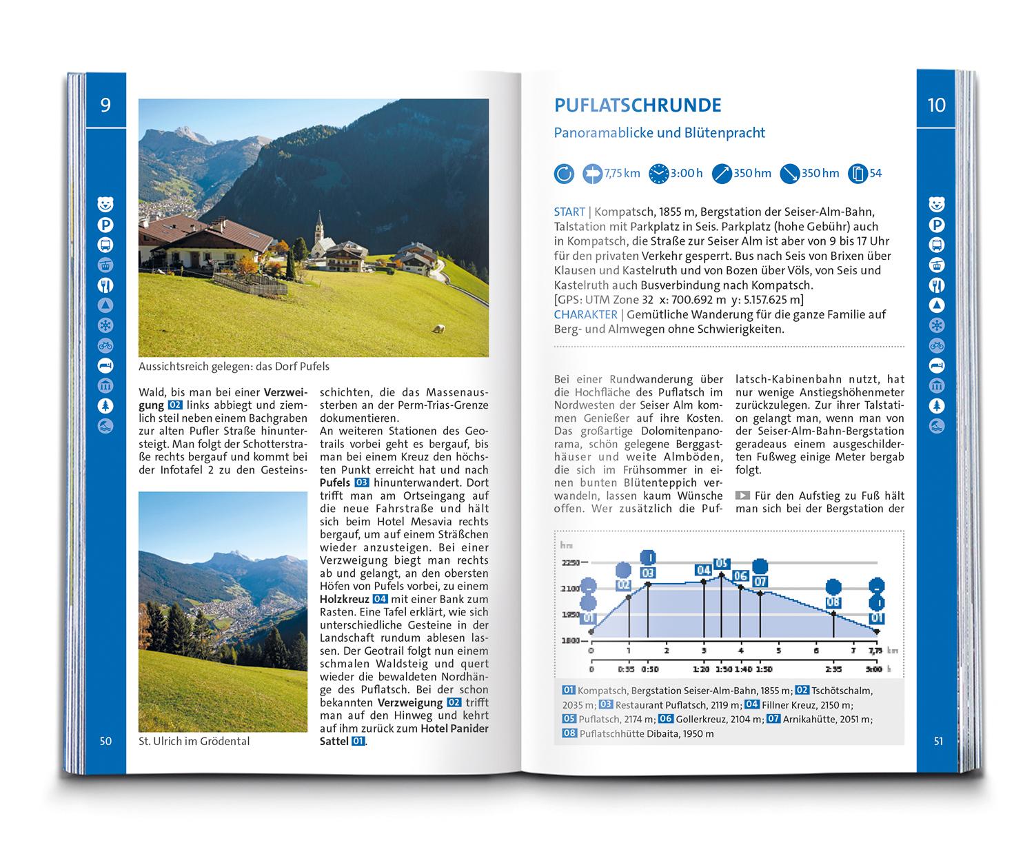 KOMPASS Wanderführer Seiser Alm, Langkofel, Schlern, Tierser Tal - Herausragende Dolomiten, 35 Touren mit Extra-Tourenkarte