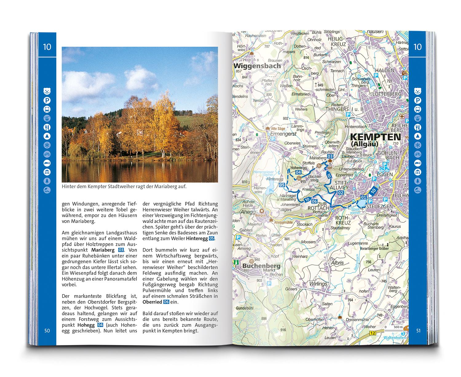 KOMPASS Wanderführer Oberallgäu, 50 Touren zwischen Bodensee, Kempten und Pfronten, mit Extra-Tourenkarte