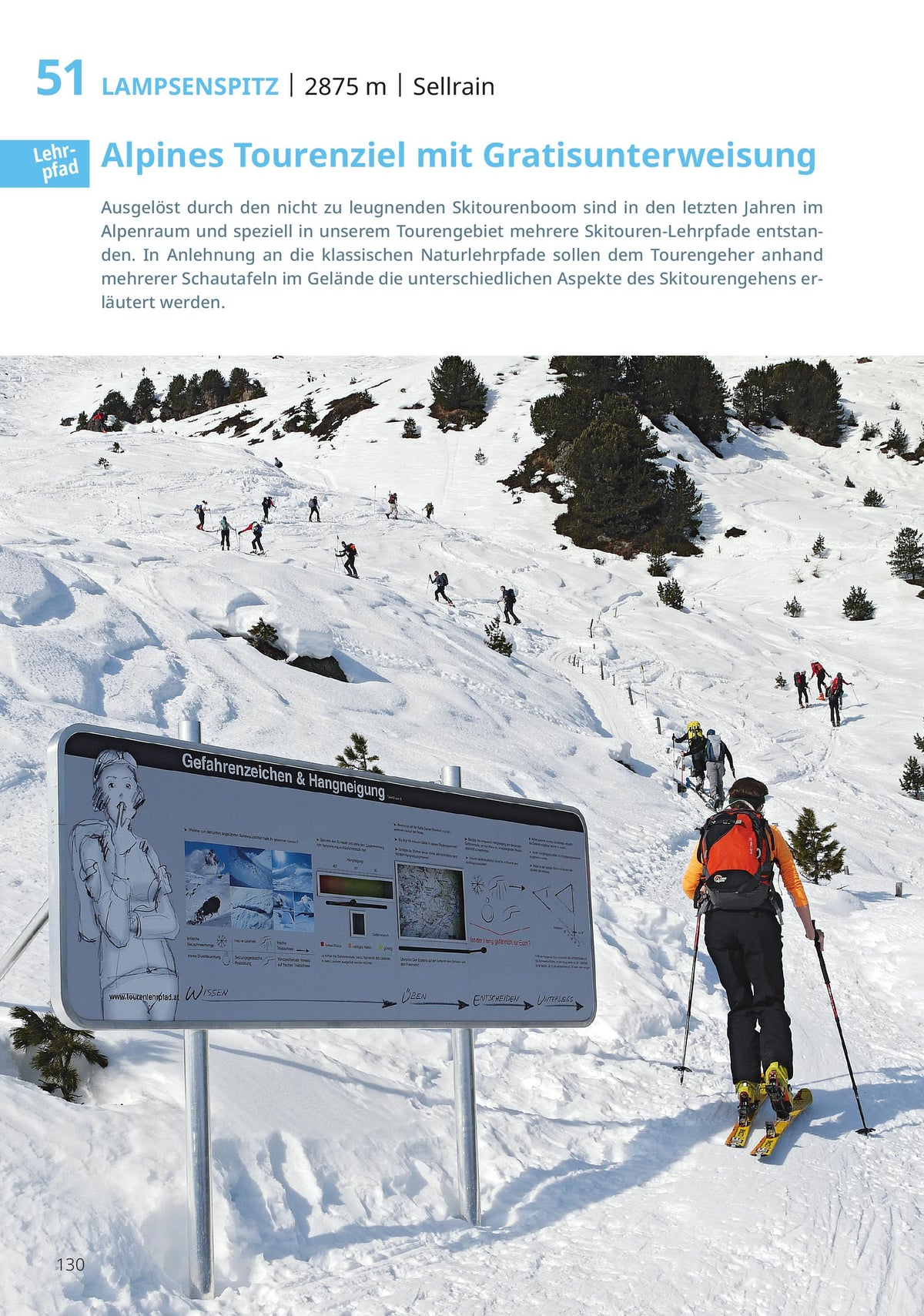 Pistengehen und leichte Skitouren