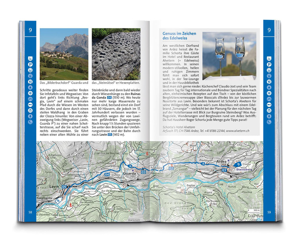 KOMPASS Wanderführer Engadin und Südbünden, 60 Touren