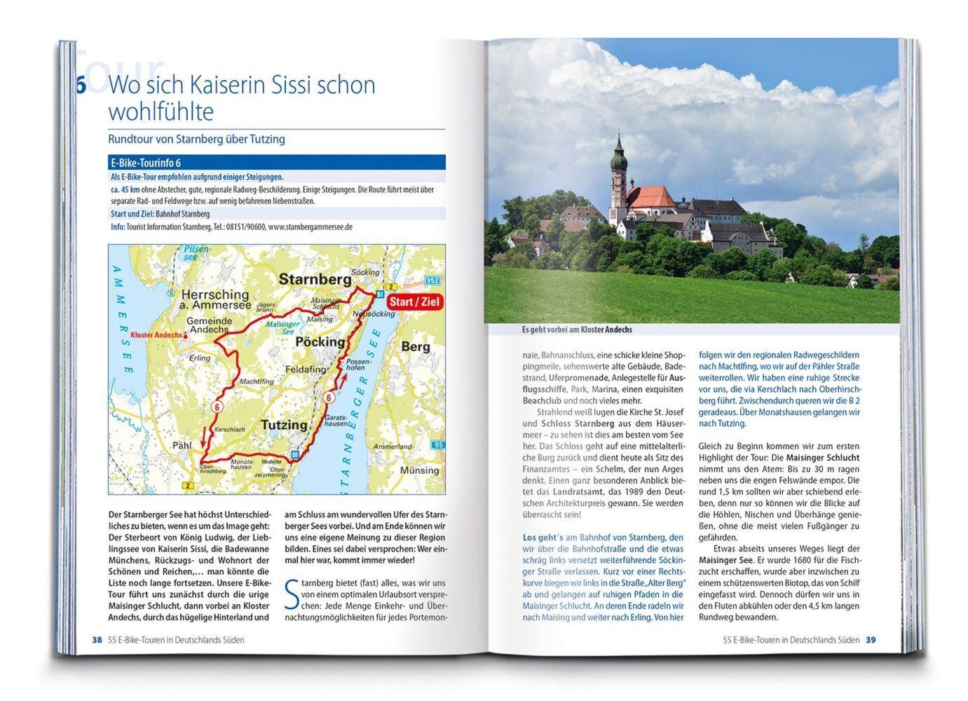 BVA Die 55 schönsten E-Bike Touren in Deutschlands Süden