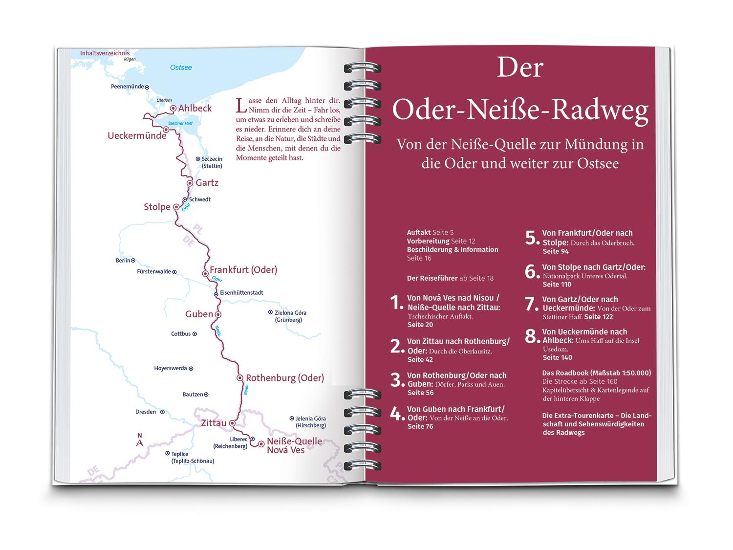 KOMPASS Radreiseführer Oder-Neiße Radweg
