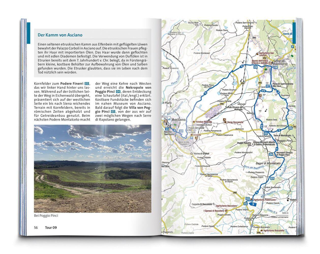 KOMPASS Wanderführer Toskana, 80 Touren mit Extra-Tourenkarte