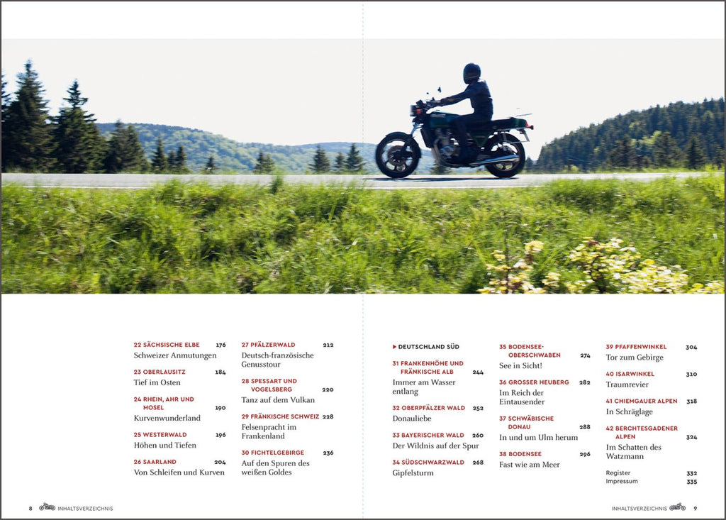 KUNTH Abgefahren, Unentdeckte Bikertouren in Deutschland