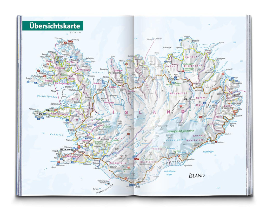 KOMPASS Wanderführer Island, 70 Touren mit Extra-Tourenkarte