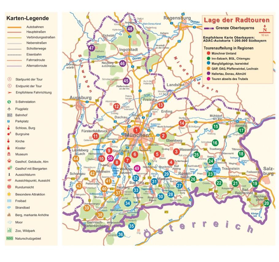 Das Radlbuch Oberbayern