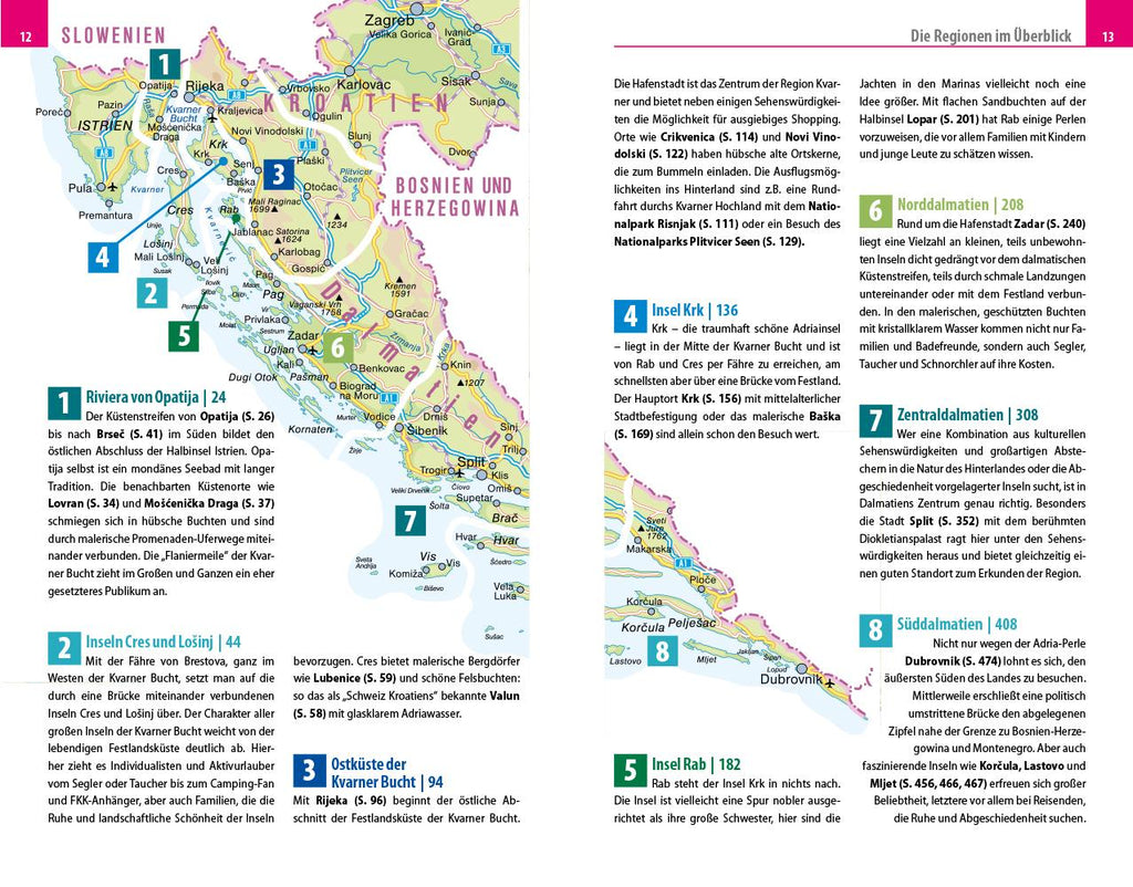 Reise Know-How Reiseführer Kroatien - Der Süden: Kvarner Bucht, Dalmatien, Adriaküste