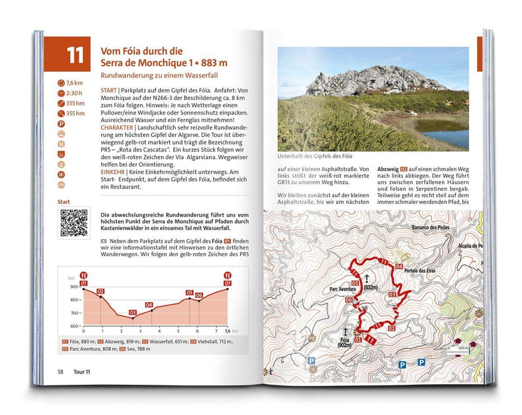 KOMPASS Wanderführer Algarve mit Fernwanderweg Via Algarviana, 64 Touren / Etappen mit Extra-Tourenkarte