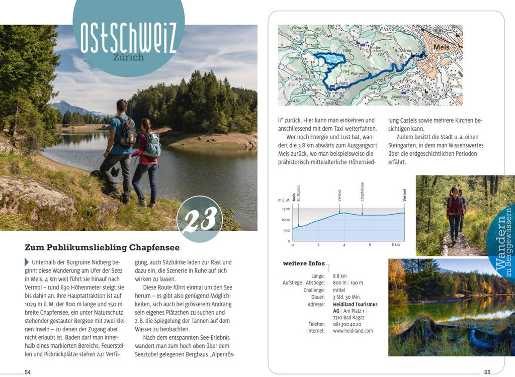 Kümmerly+Frey Erlebnis Schweiz Wandern zu Berggewässern - Wanderführer