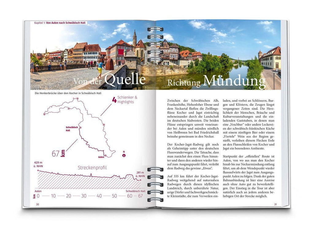 KOMPASS Radreiseführer Kocher-Jagst-Radweg