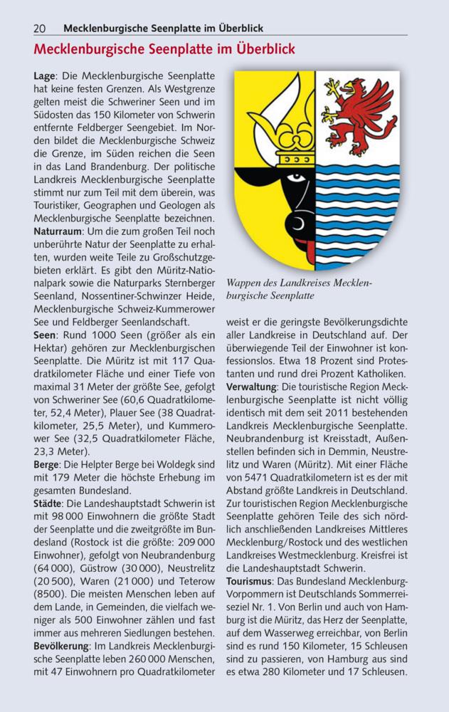 Reiseführer Mecklenburgische Seenplatte