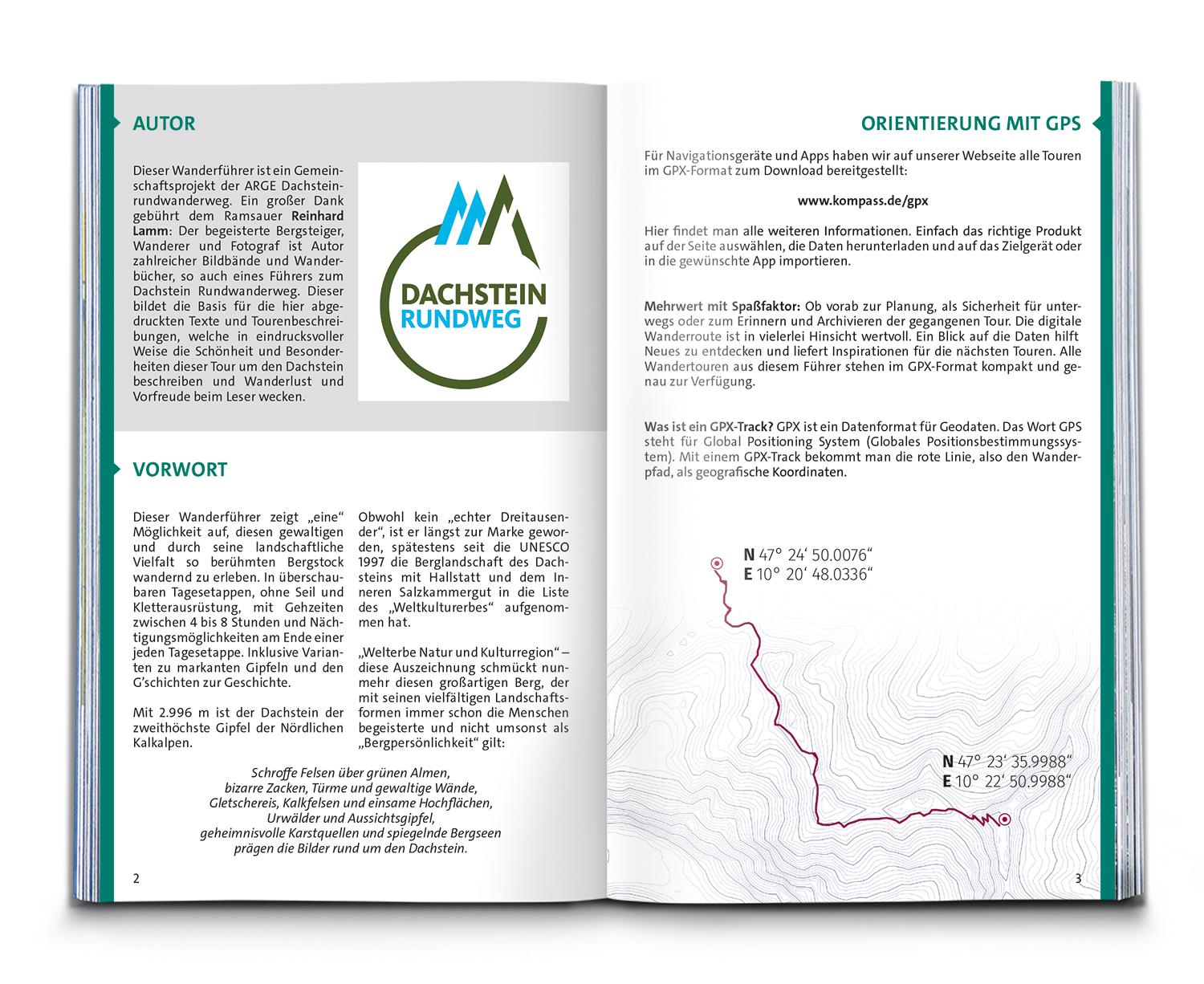 KOMPASS Wanderführer Dachstein-Rundwanderweg, 8 Etappen