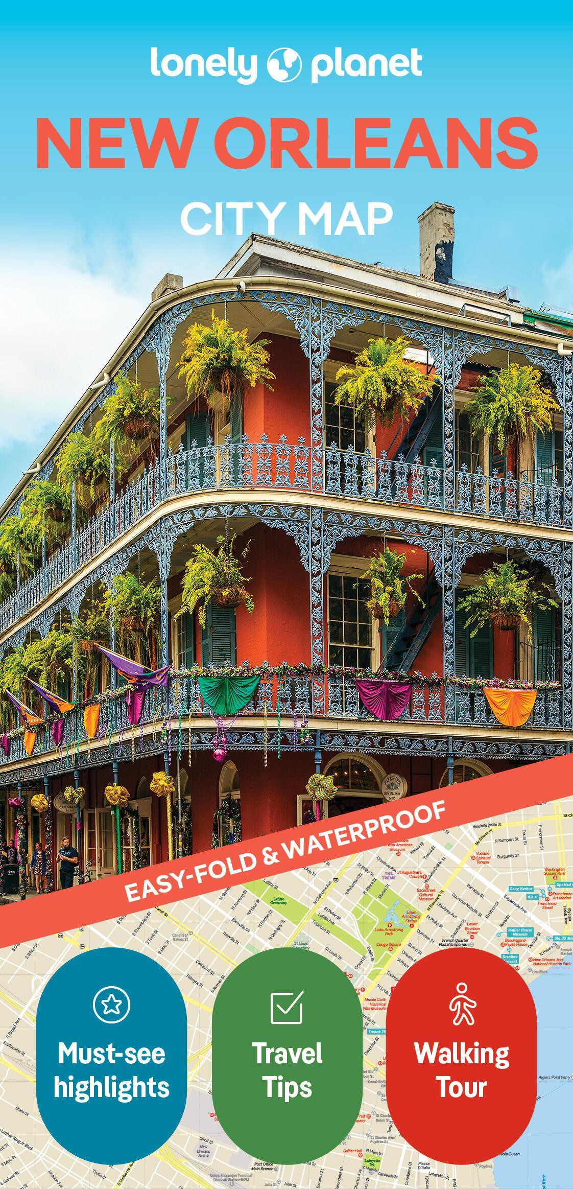 Lonely Planet New Orleans City Map