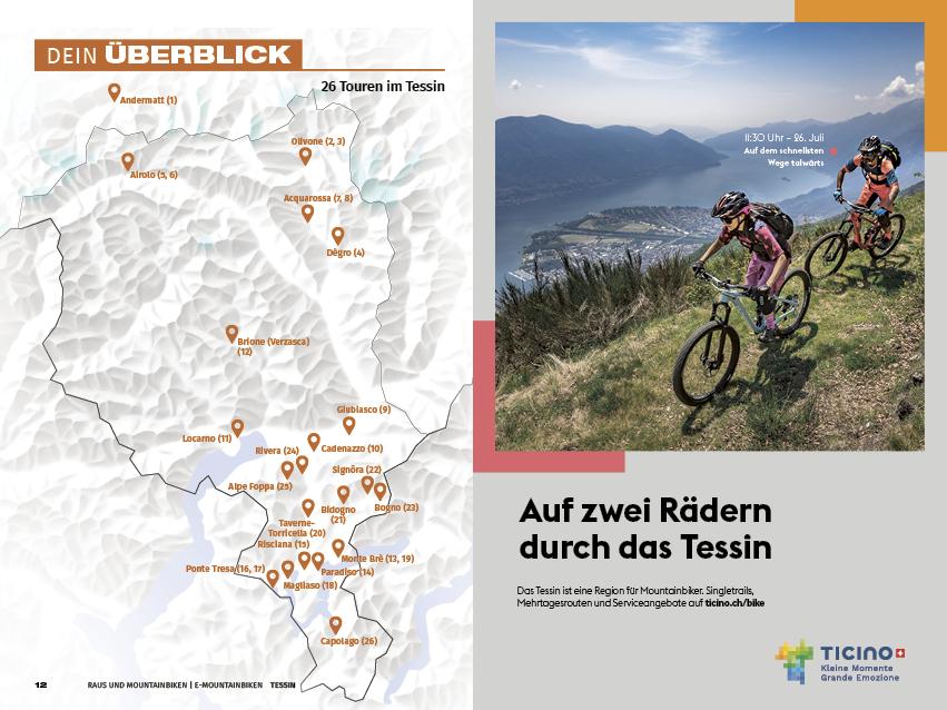 Tessin Raus und Mountainbiken | E-Mountainbiken