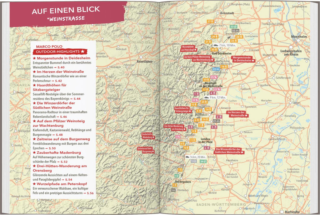 MARCO POLO OUTDOOR GUIDE Reiseführer Pfalz