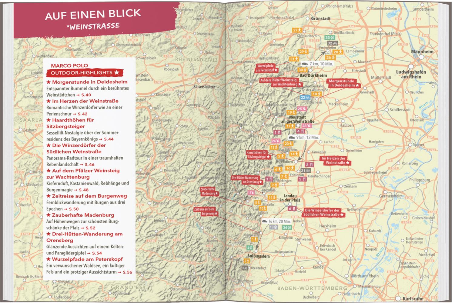 MARCO POLO OUTDOOR GUIDE Reiseführer Pfalz