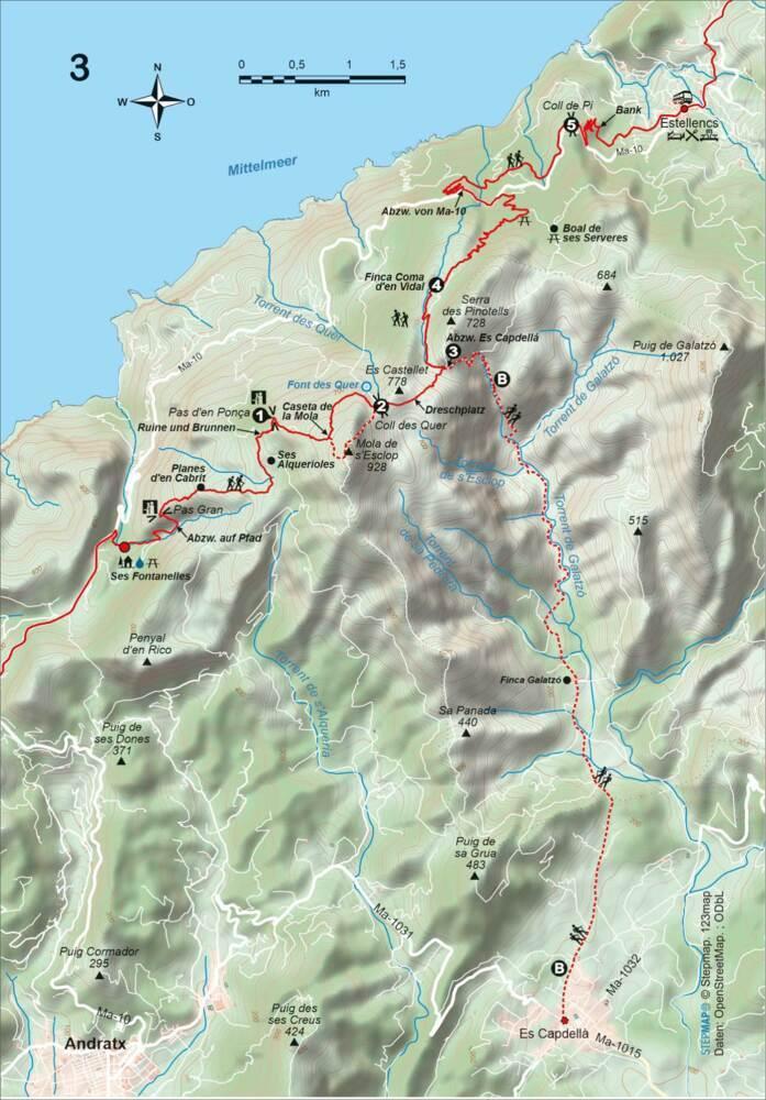Mallorca GR 221 Route der Trockensteinmauern