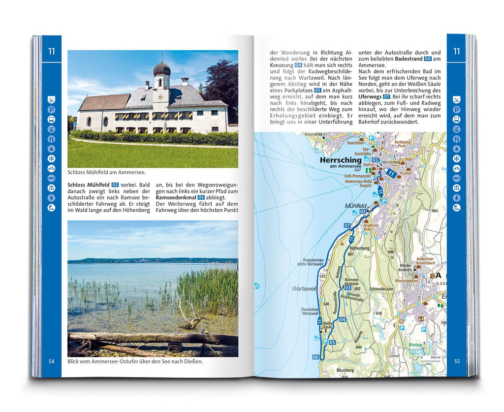 KOMPASS Wanderführer Pfaffenwinkel, Fünfseenland, Starnberger See, Ammersee, 60 Touren mit Extra-Tourenkarte