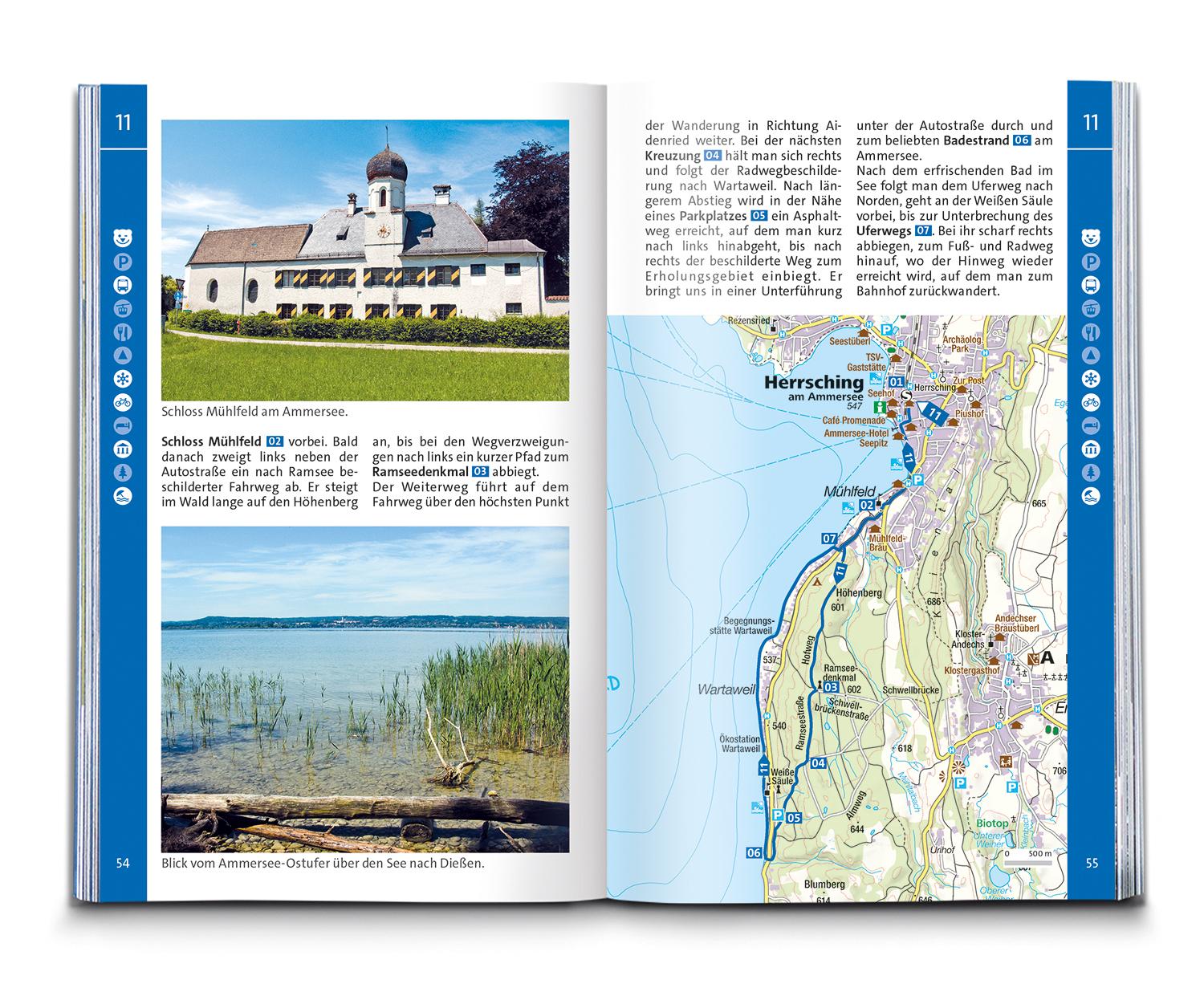 KOMPASS Wanderführer Pfaffenwinkel, Fünfseenland, Starnberger See, Ammersee, 60 Touren mit Extra-Tourenkarte