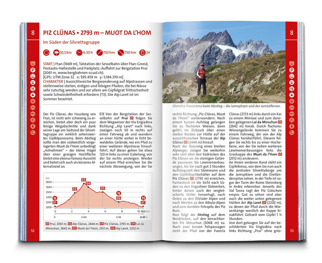 KOMPASS Wanderführer Engadin und Südbünden, 60 Touren