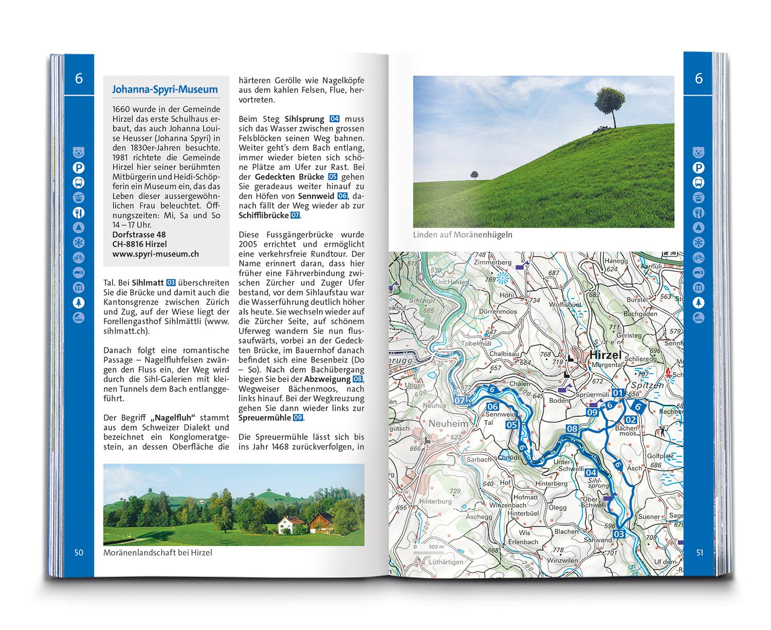 KOMPASS Wanderführer Zürich, Zürichsee, 50 Touren