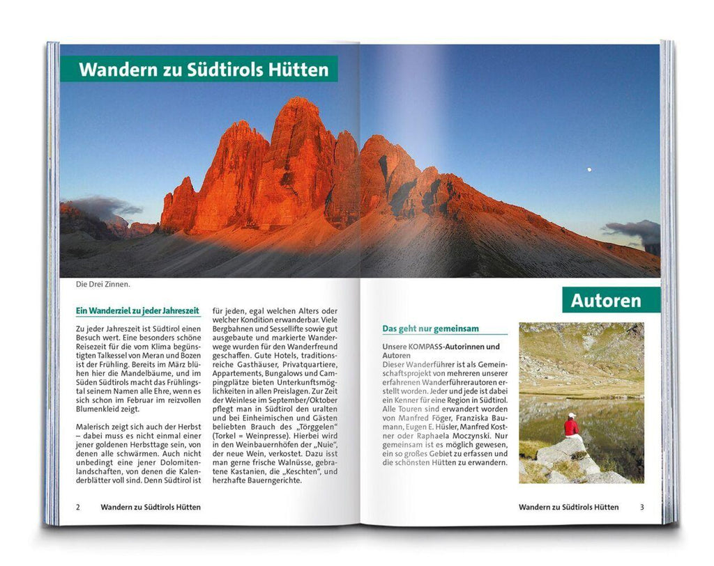 KOMPASS Wanderführer Südtiroler Hüttenwanderungen, 36 Touren mit Extra-Tourenkarte