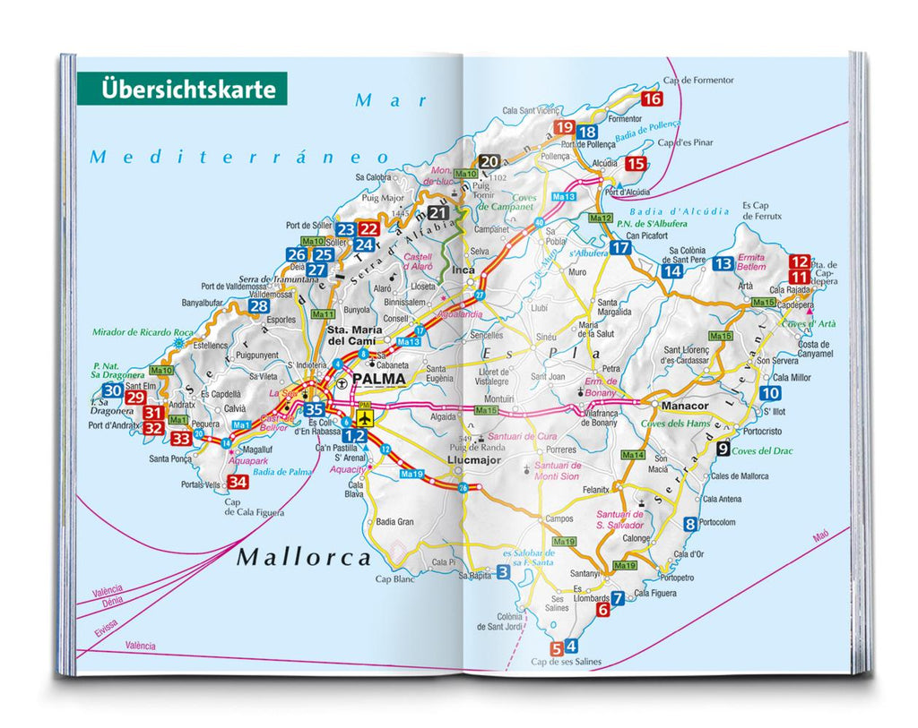 KOMPASS Wanderführer Mallorca Strand- und Küstenwanderungen, 35 Touren mit Extra-Tourenkarte