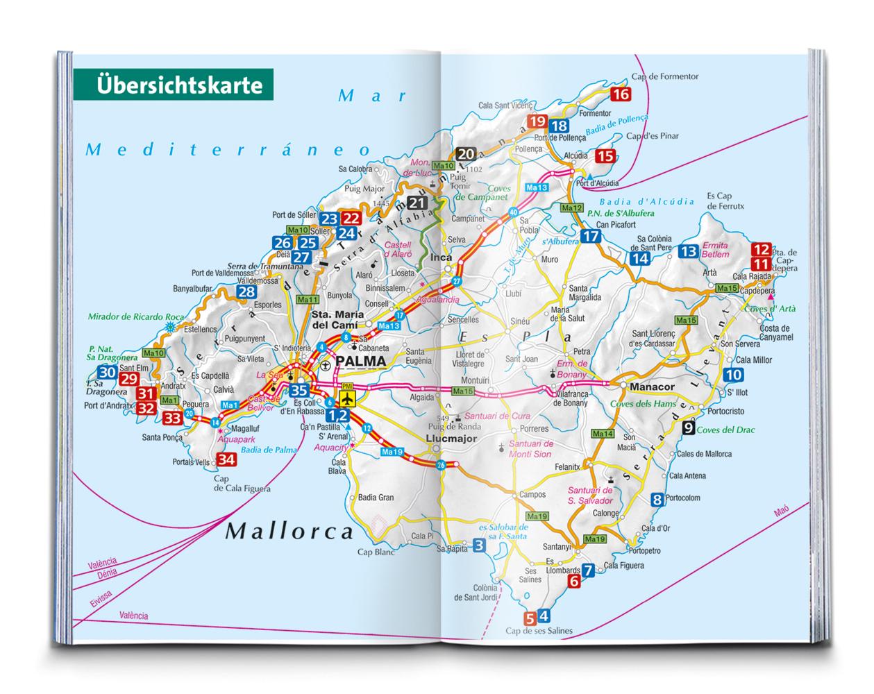 KOMPASS Wanderführer Mallorca Strand- und Küstenwanderungen, 35 Touren mit Extra-Tourenkarte