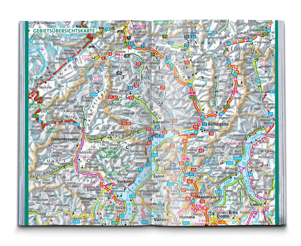 KOMPASS Wanderführer Tessin, 50 Touren mit Extra-Tourenkarte