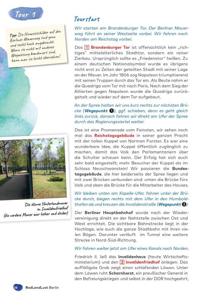 Berlin und Umland RadLandLust, 32 Lieblingstouren, E-Bike-geeignet, mit Knotenpunkten und Wohnmobilstellplätzen, GPS-Tracks-Download