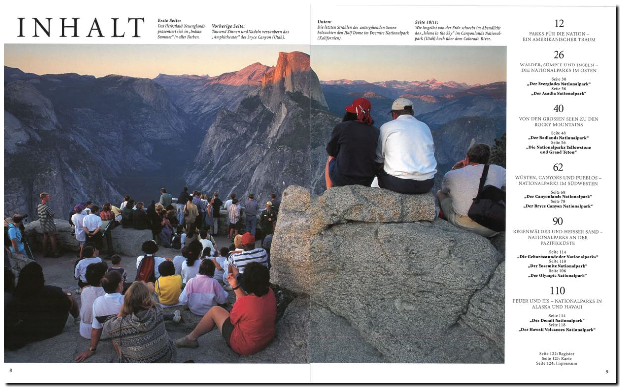 Reise durch die Nationalparks der USA