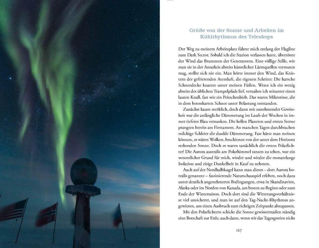 Unter den Polarlichtern der Antarktis