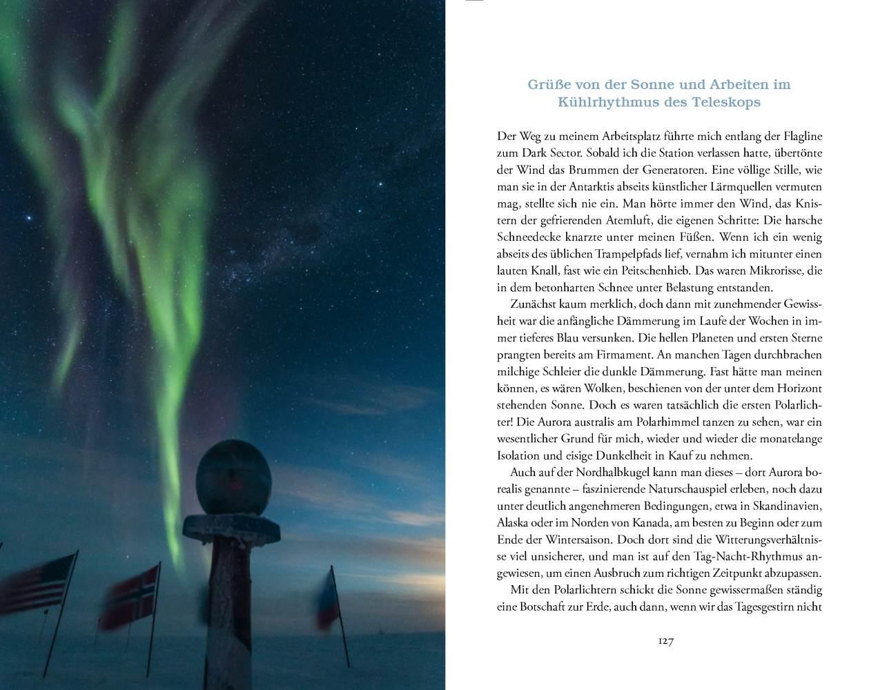 Unter den Polarlichtern der Antarktis