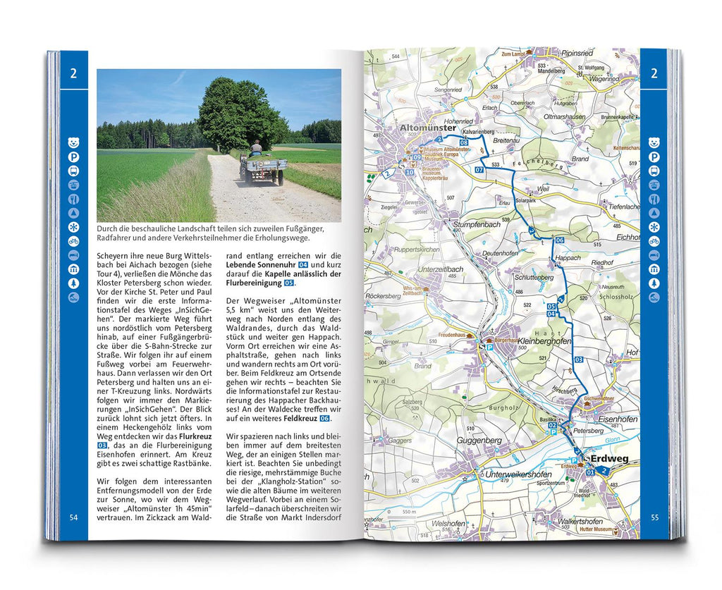 KOMPASS Wanderführer Augsburg mit Westlichen Wäldern, Wittelsbacher Land und Ammersee, 60 Touren mit Extra-Tourenkarte