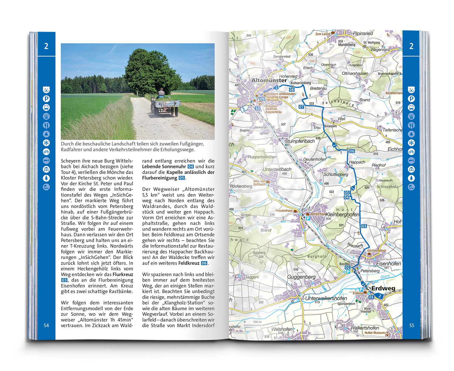 KOMPASS Wanderführer Augsburg mit Westlichen Wäldern, Wittelsbacher Land und Ammersee, 60 Touren mit Extra-Tourenkarte
