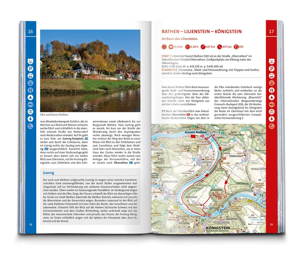 KOMPASS Wanderlust Elbsandsteingebirge und bei Dresden