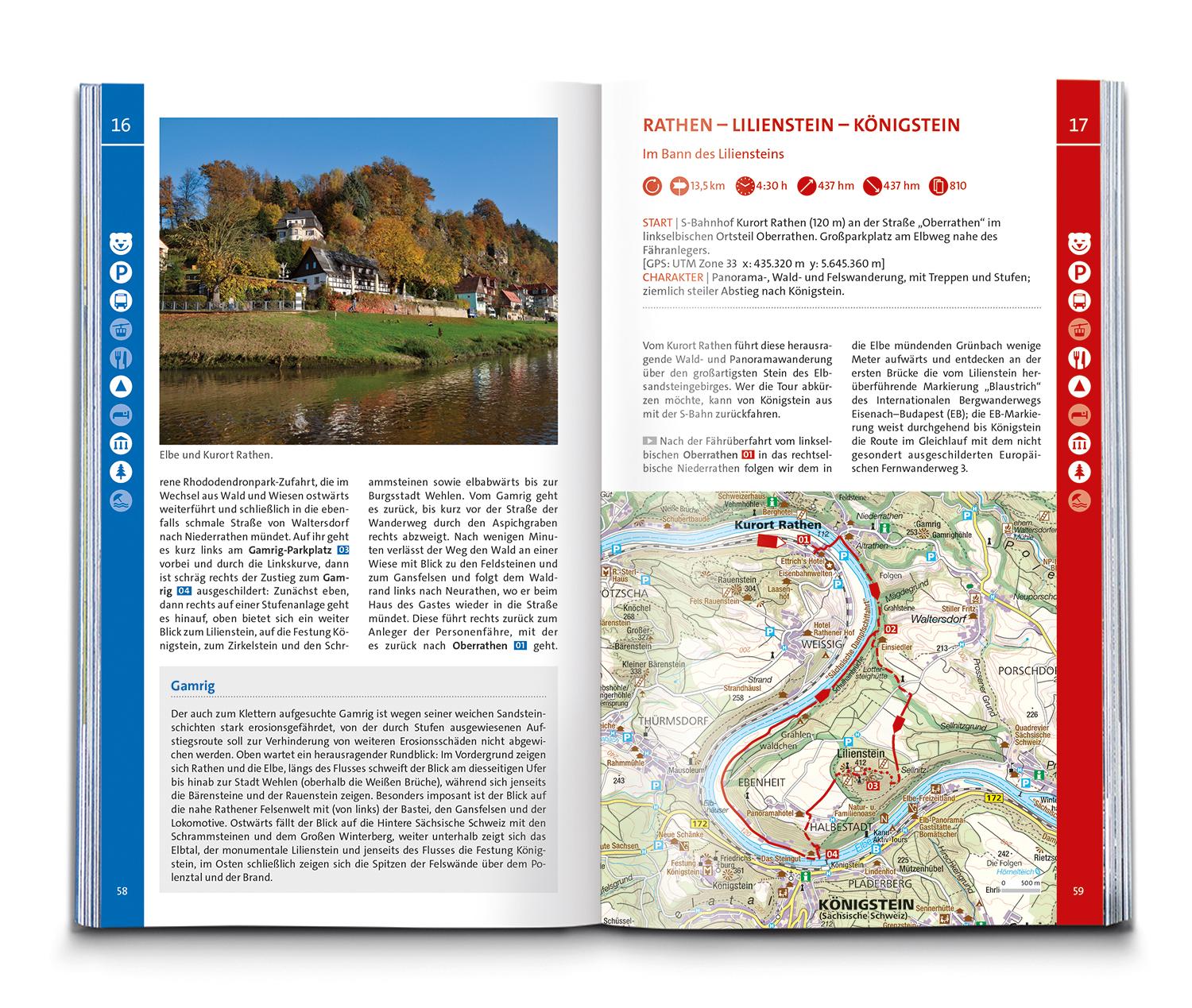 KOMPASS Wanderlust Elbsandsteingebirge und bei Dresden