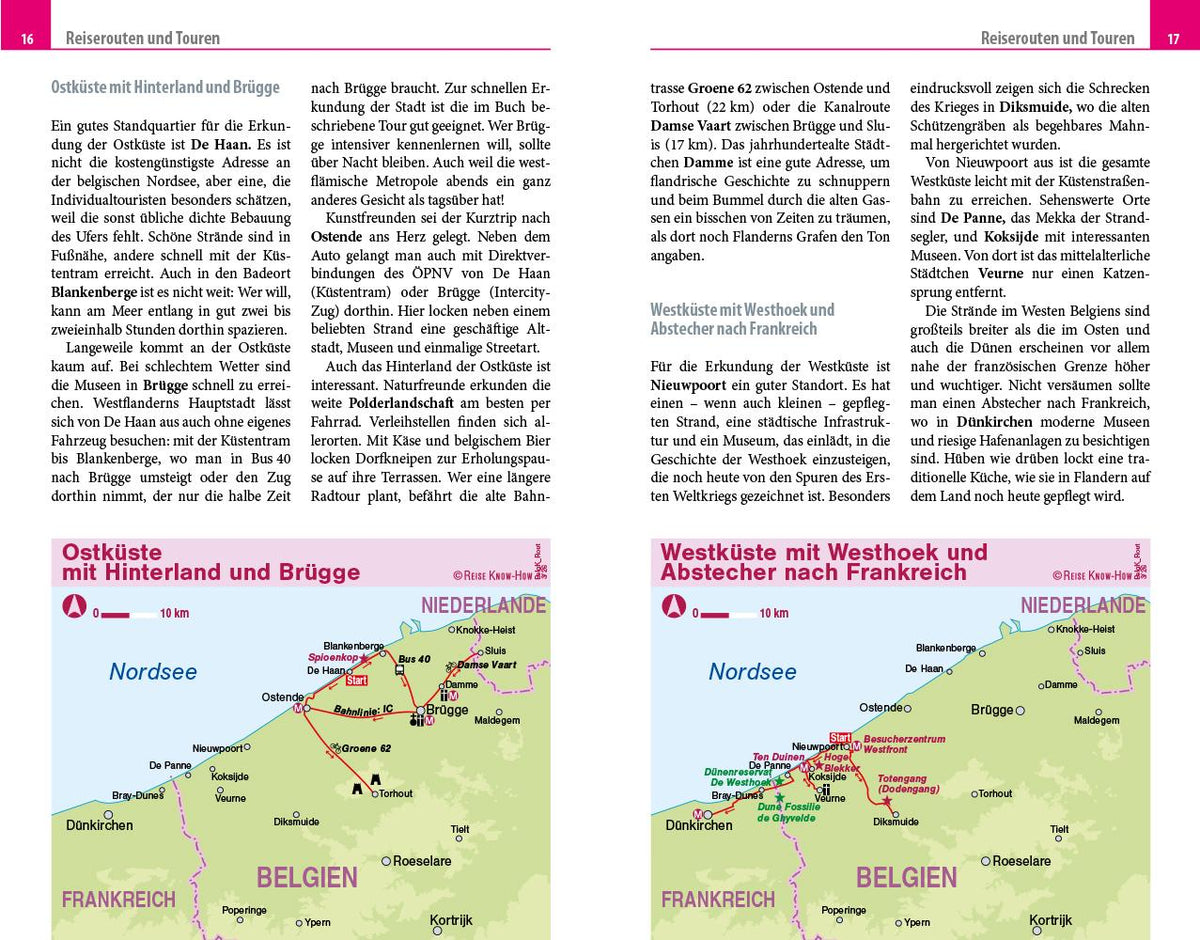 Reise Know-How Reiseführer Belgische Küste - Westflandern mit Brügge