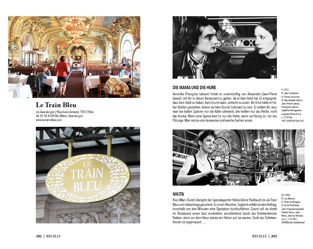 PARISer Cafés, Restaurants, Hotels im Film